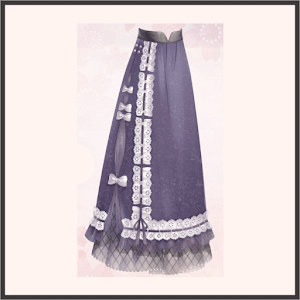 レトロロングスカート（紫）