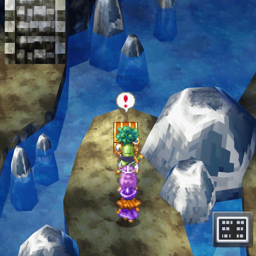 ドラクエ4_滝の流れる洞窟内の道順