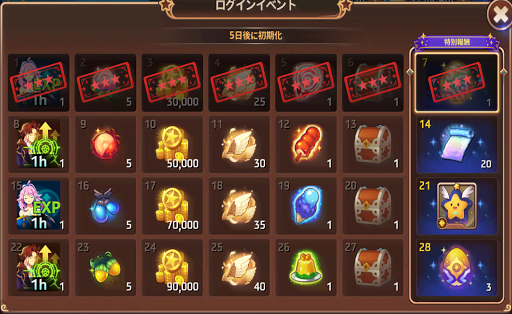 ログインイベント