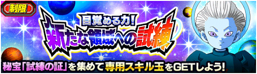 ドッカンバトル 新たな領域への試練の攻略 スキル玉 制限イベント 神ゲー攻略