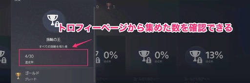 デモンズソウルリメイク_トロフィー収集数