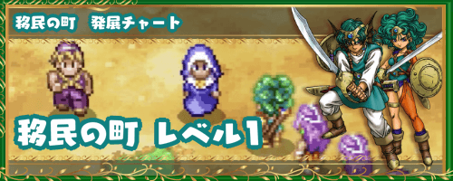 ドラクエ4 移民の町 レベル1の発展チャート ドラゴンクエスト4攻略wiki 神ゲー攻略