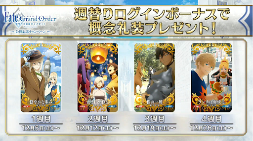 Fgo 劇場版キャメロット公開記念キャンペーンとミッション攻略情報まとめ Fgo攻略wiki 神ゲー攻略