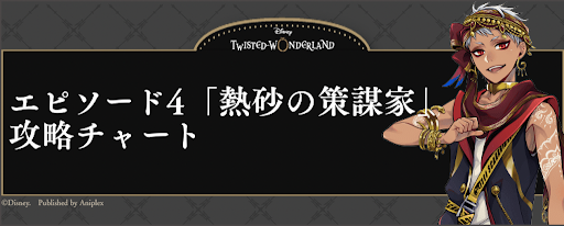 4章「熱砂の策謀家」の攻略チャート