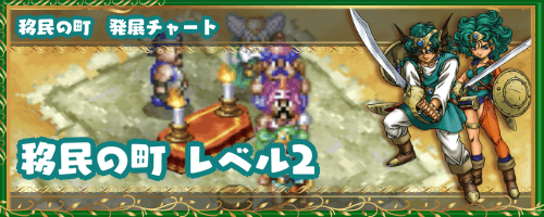 ドラクエ4 移民の町 レベル2の発展チャート ドラゴンクエスト4攻略wiki 神ゲー攻略