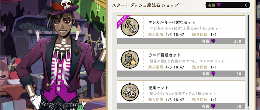 スタートダッシュ魔法石ショップ