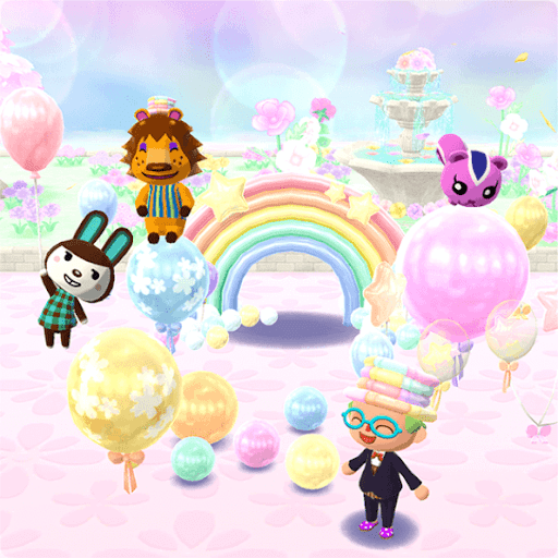 パステルカラーの風船アイテム