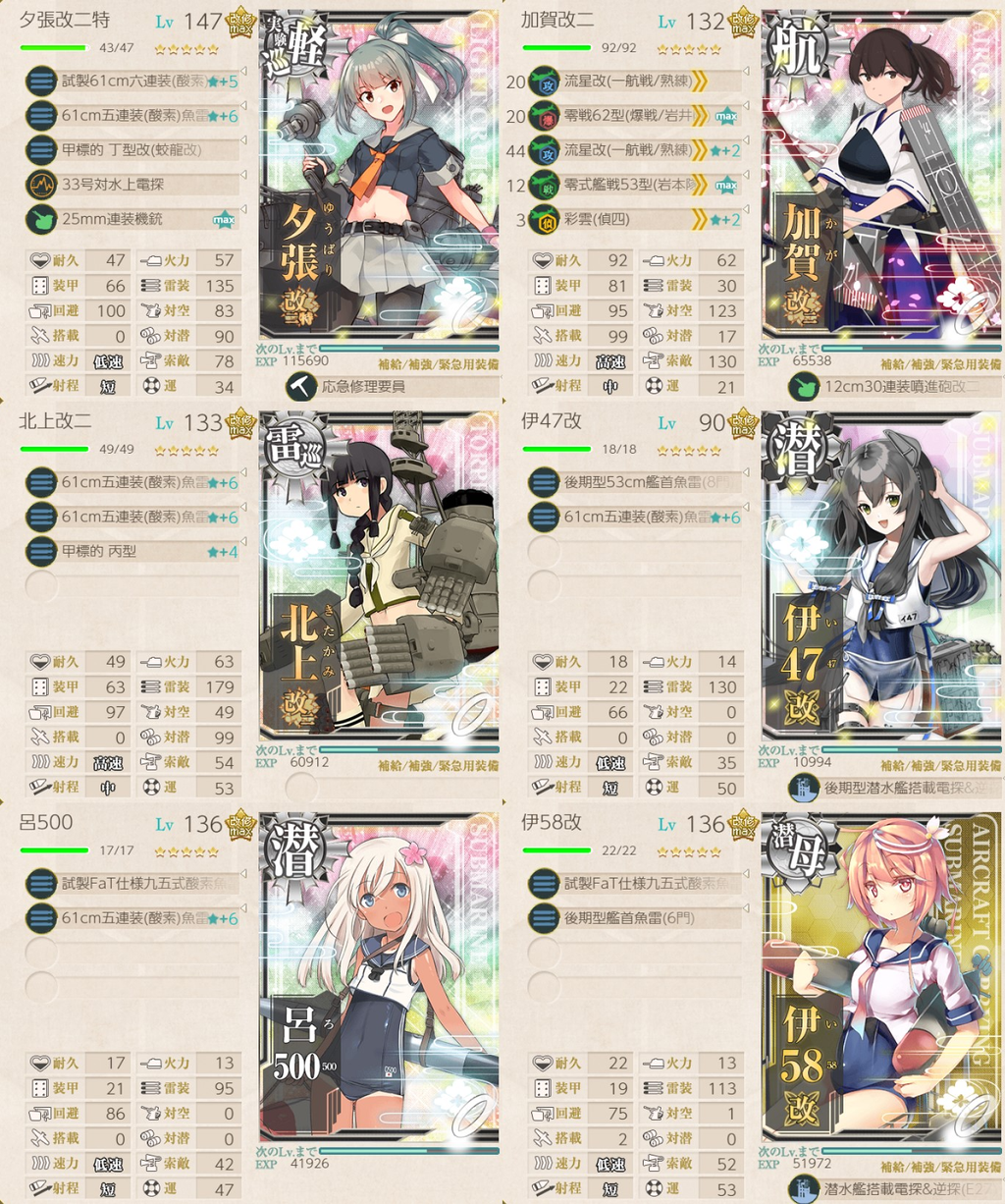 艦これ 6 1 中部海域哨戒線 の攻略編成例 艦これ 艦隊これくしょん 攻略サイト 神ゲー攻略