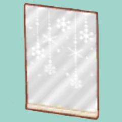 スノーなガラスのパーテーション