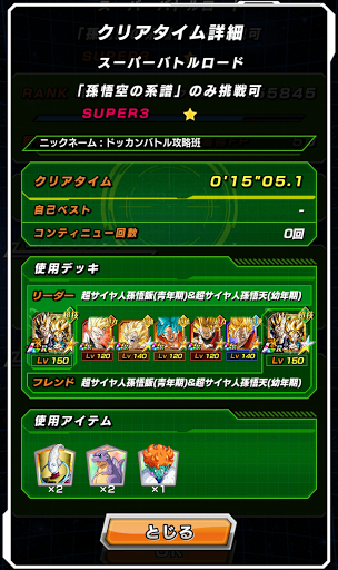 孫悟空の系譜パーティ