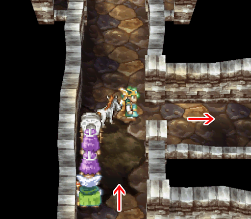 ドラクエ４＿コーミズ西の洞窟５章の道順